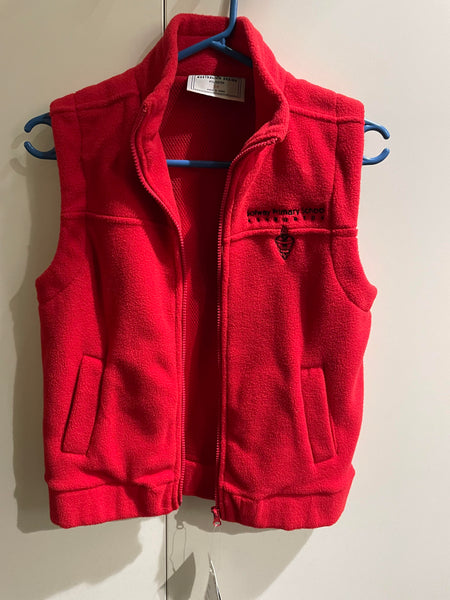Polar fleece vest - red -  limited stock - will not be renewed